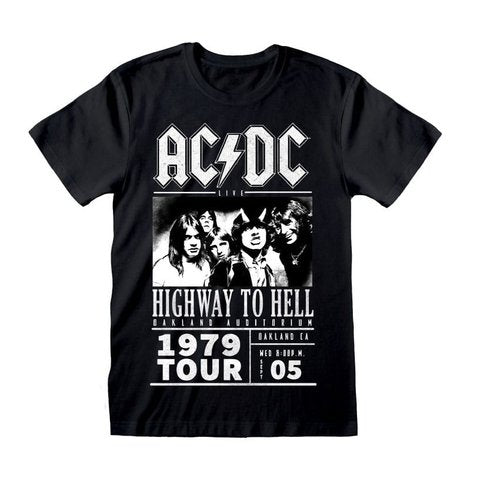 AC/DC T-Shirt Highway To Hell 1979 Tour Black (S)