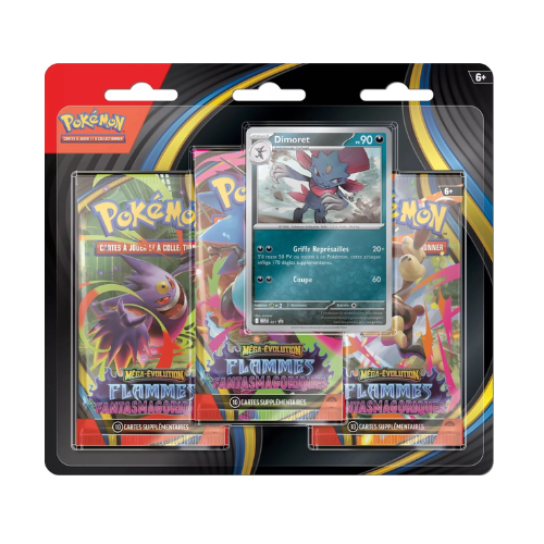 POKÉMON – ME02 Flammes Fantasmagoriques – TRIPACK Dimoret (FR)