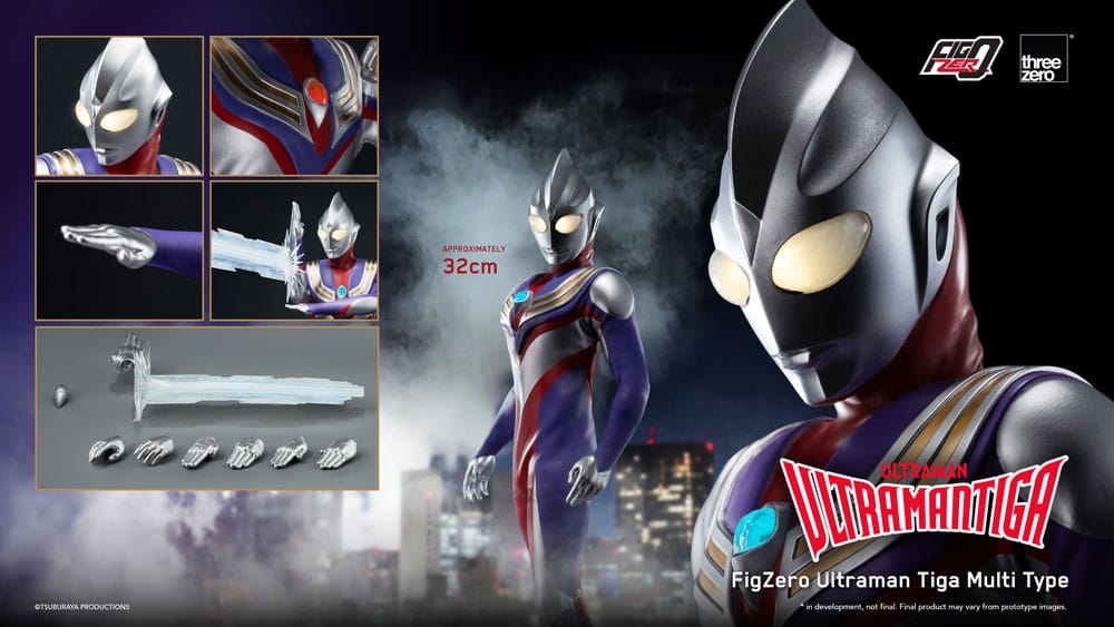 Ultraman Tiga figurine FigZero 1/6 Ultraman Tiga Multi Type 32 cm