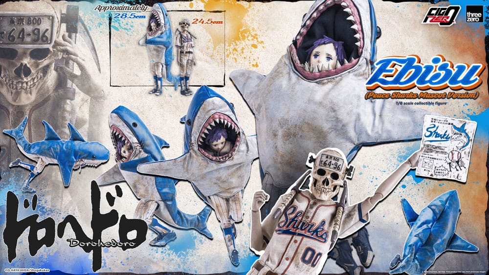 Dorohedoro figurine FigZero 1/6 Ebisu Peace Sharks Mascot Ver. 24 cm
