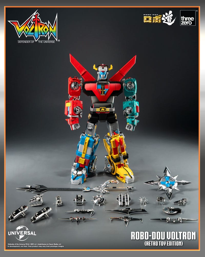 Voltron: Defender of the Universe figurine Robo-Dou Voltron Retro Toy Edition 27 cm