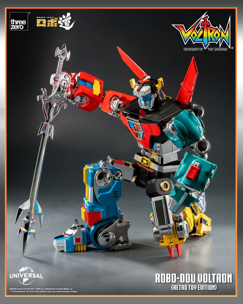 Voltron: Defender of the Universe figurine Robo-Dou Voltron Retro Toy Edition 27 cm