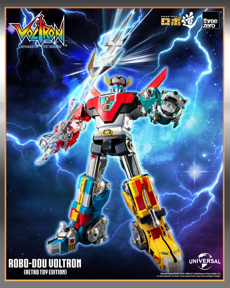 Voltron: Defender of the Universe figurine Robo-Dou Voltron Retro Toy Edition 27 cm