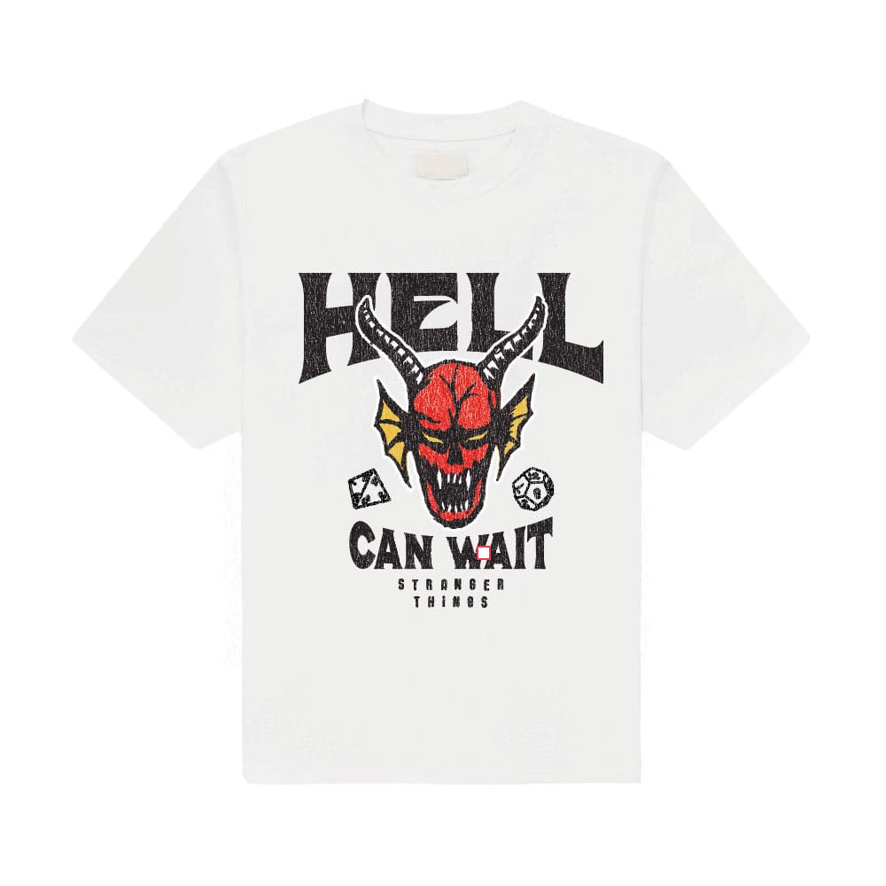 Stranger Things T-Shirt Hell Can Wait (white) (L)
