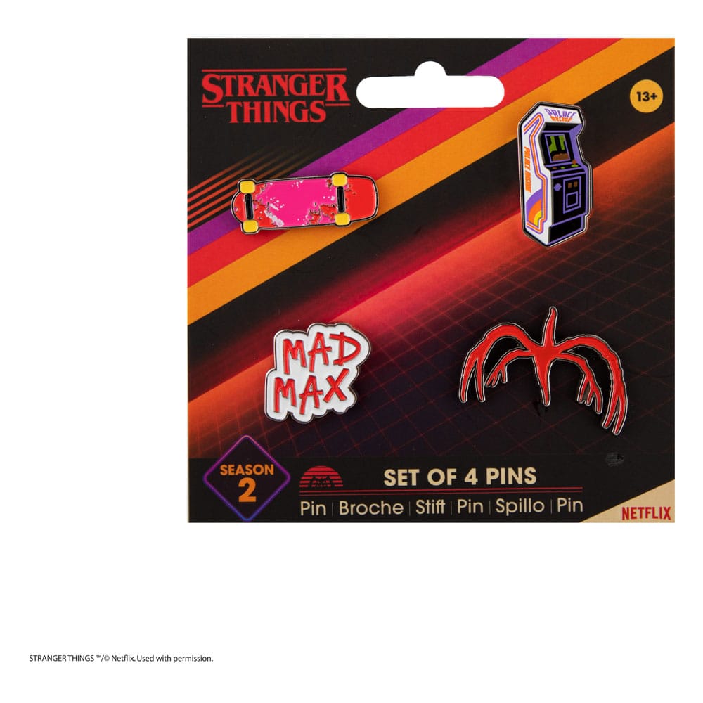 Stranger Things Ansteck-Pins 4er-Pack Season 2