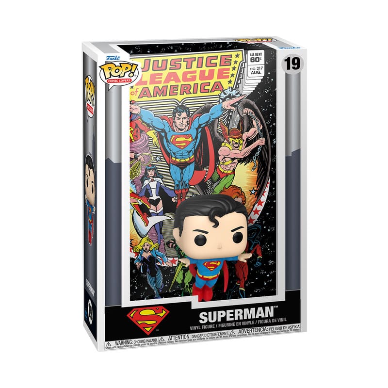 DC Comics POP! Comic Cover Vinyl Figur Justice League of America Superman 9 cm