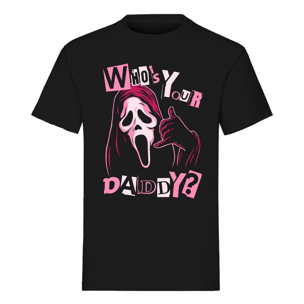 Scream T-Shirt Ghost Face Who's Your Daddy (L)