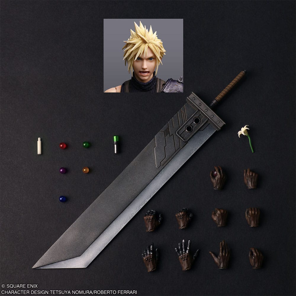 Final Fantasy VII Rebirth Play Arts Shin figurine Cloud Strife 27 cm