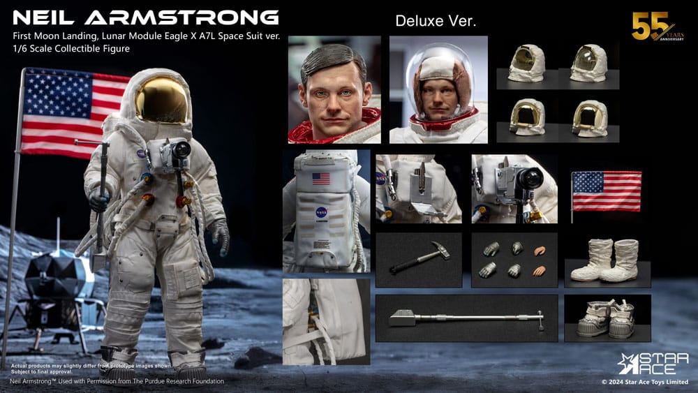 Neil Armstrong figurine 1/6 Neil Armstrong Deluxe Version 30 cm
