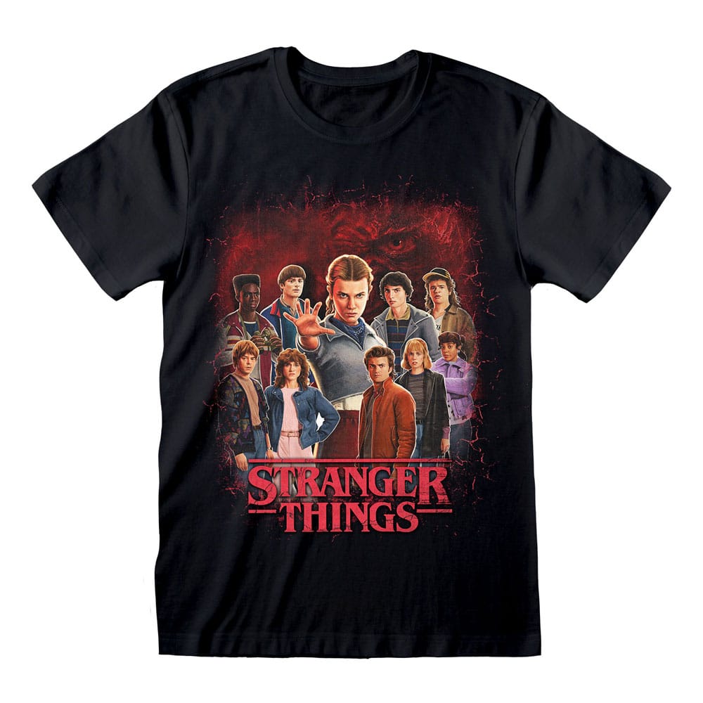 Stranger Things T-Shirt Group of all Characters (S)