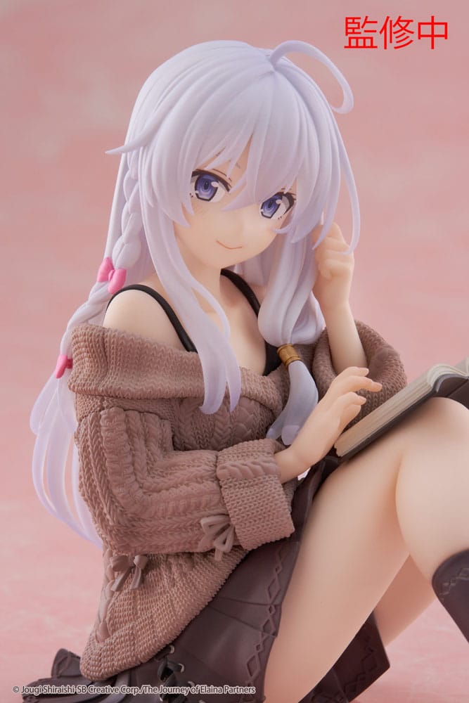 Wandering Witch: The Journey of Elaina statuette PVC Desktop Cute Figure Elaina Casual Clothes Ver. 13 cm