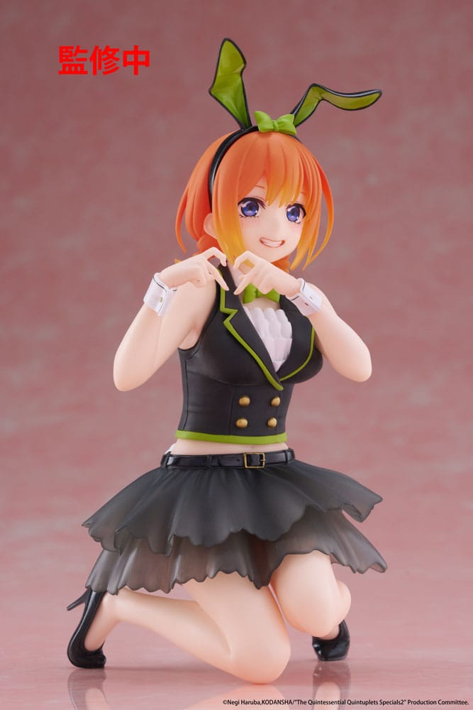 The Quintessential Quintuplets 3 statuette PVC Desktop Cute Figure Yotsuba Nakano (Bunny Ver.) 13 cm