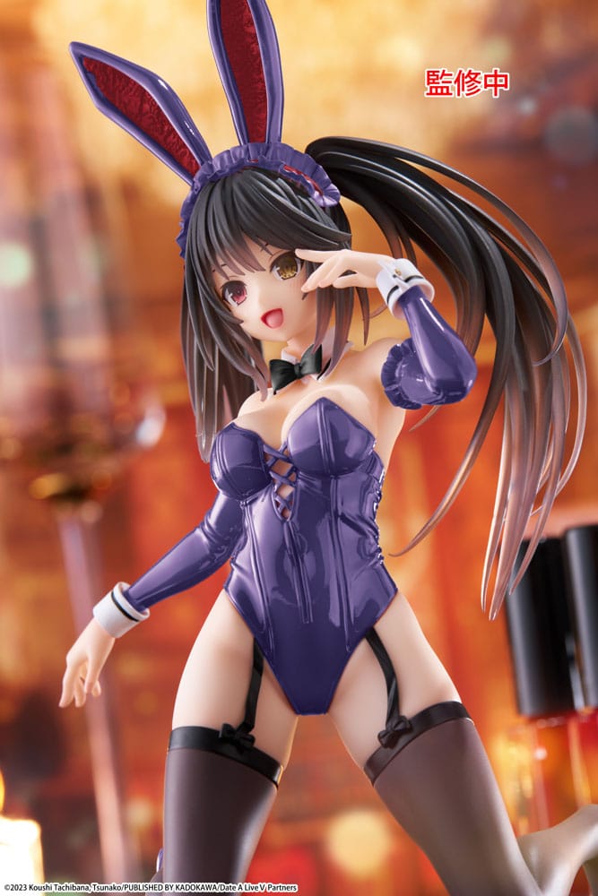 Date A Live V statuette PVC Desktop Cute Figure Kurumi Tokisaki Bunny Ver. Renewal 13 cm