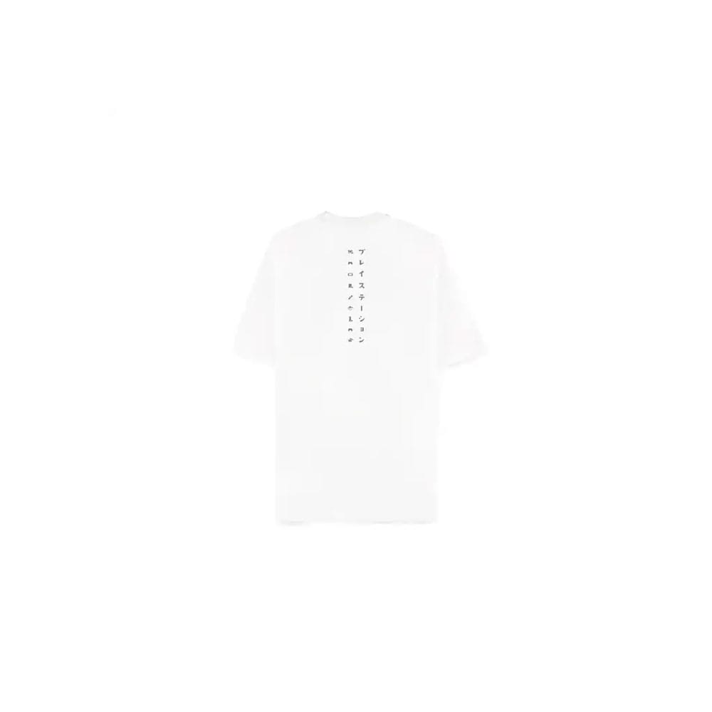 PlayStation T-Shirt Logo White Loose Fit (L)