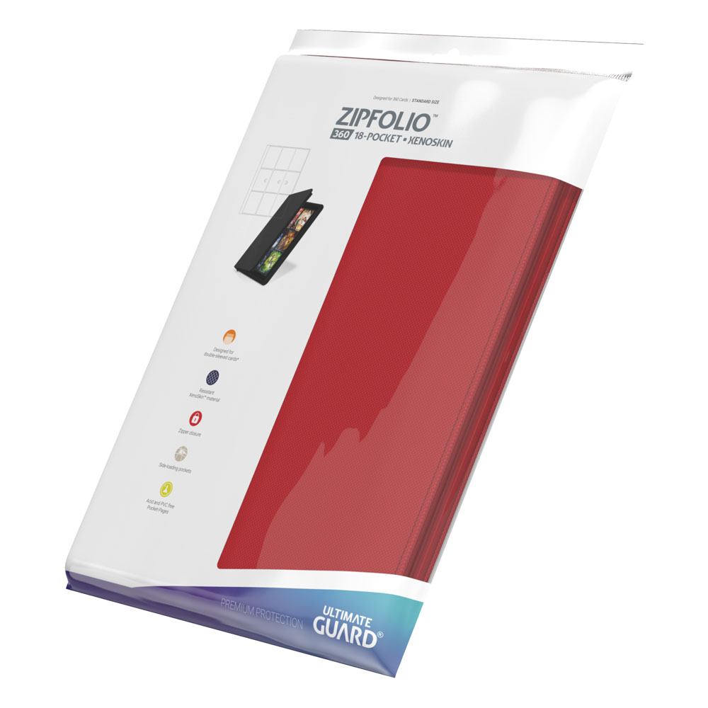Ultimate Guard Zipfolio 360 - 18-Pocket XenoSkin Rouge