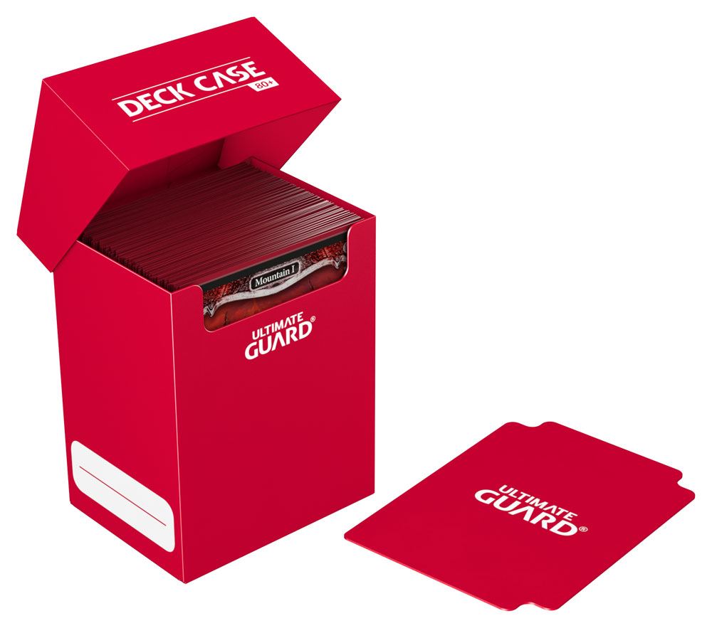 Ultimate Guard boîte pour cartes Deck Case 80+ taille standard Rouge