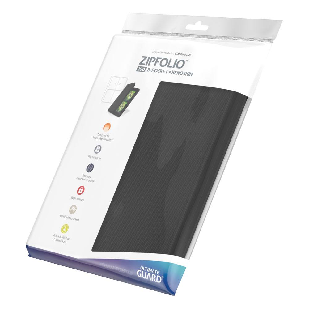 Ultimate Guard Zipfolio 160 - 8-Pocket XenoSkin Noir