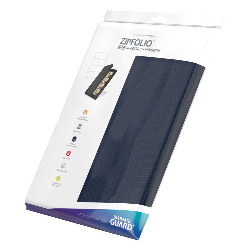 Ultimate Guard Zipfolio 320 - 16-Pocket XenoSkin Bleu