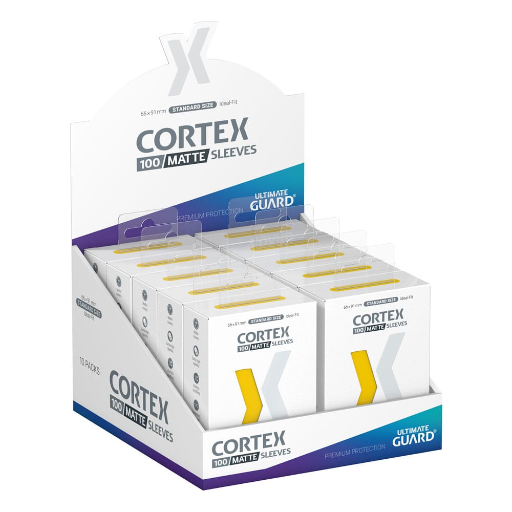 Ultimate Guard 100 pochettes Cortex Sleeves taille standard Matte Yellow