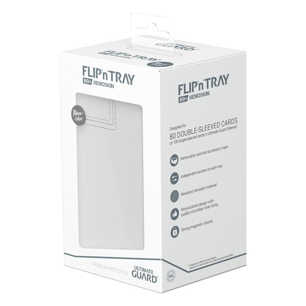 Ultimate Guard Flip`n`Tray 80+ XenoSkin Monocolor Blanc