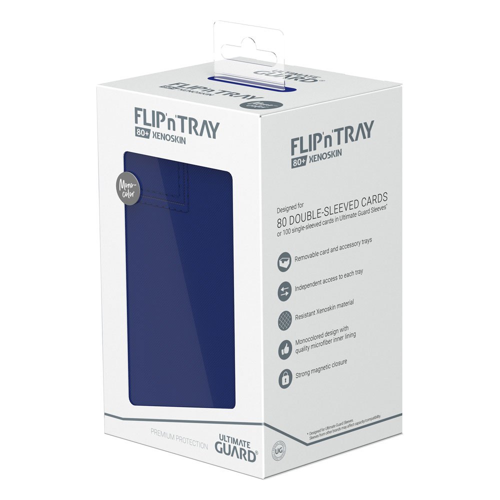 Ultimate Guard Flip`n`Tray 80+ XenoSkin Monocolor Bleu