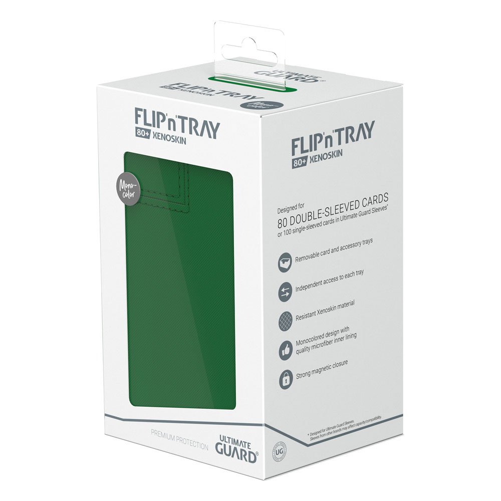 Ultimate Guard Flip`n`Tray 80+ XenoSkin Monocolor Vert