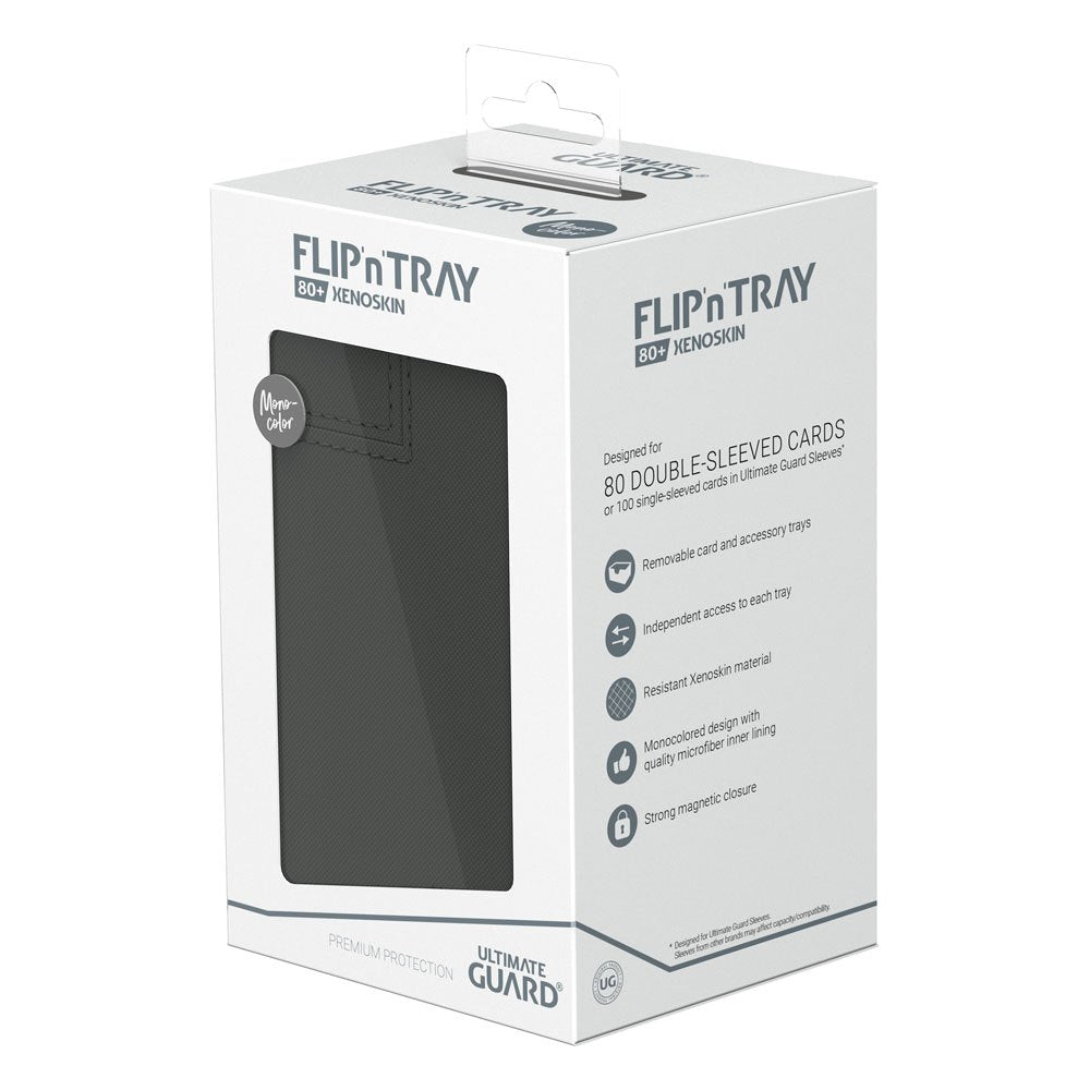 Ultimate Guard Flip`n`Tray 80+ XenoSkin Monocolor Gris
