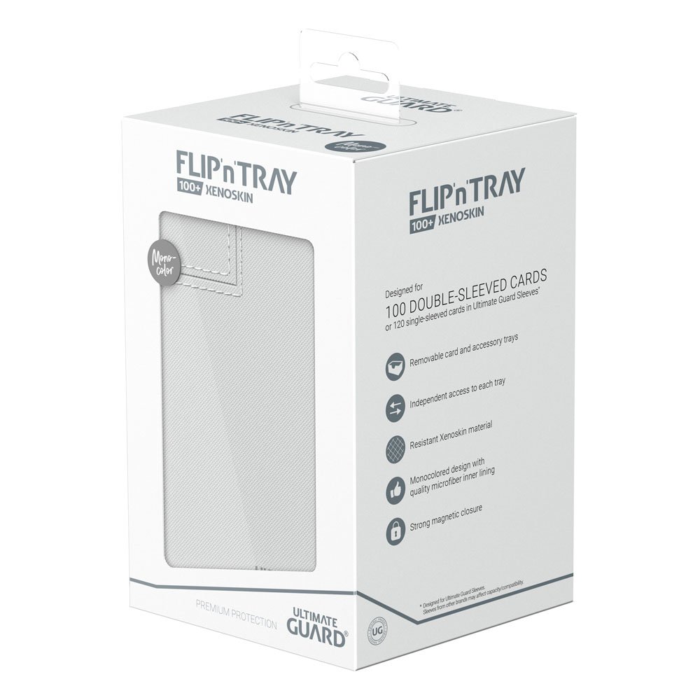 Ultimate Guard Flip`n`Tray 100+ XenoSkin Monocolor Blanc