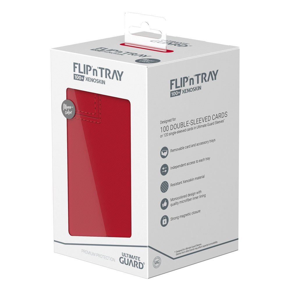 Ultimate Guard Flip`n`Tray 100+ XenoSkin Monocolor Rouge