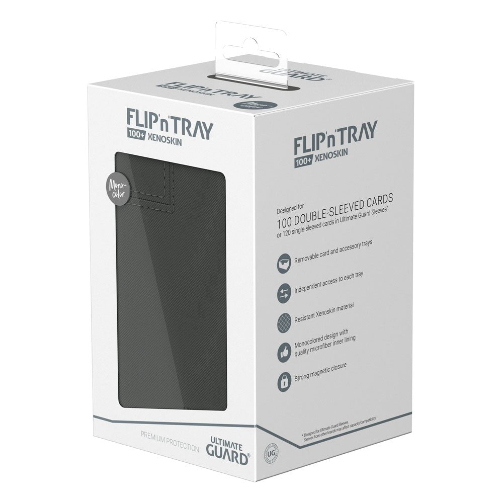 Ultimate Guard Flip`n`Tray 100+ XenoSkin Monocolor Gris