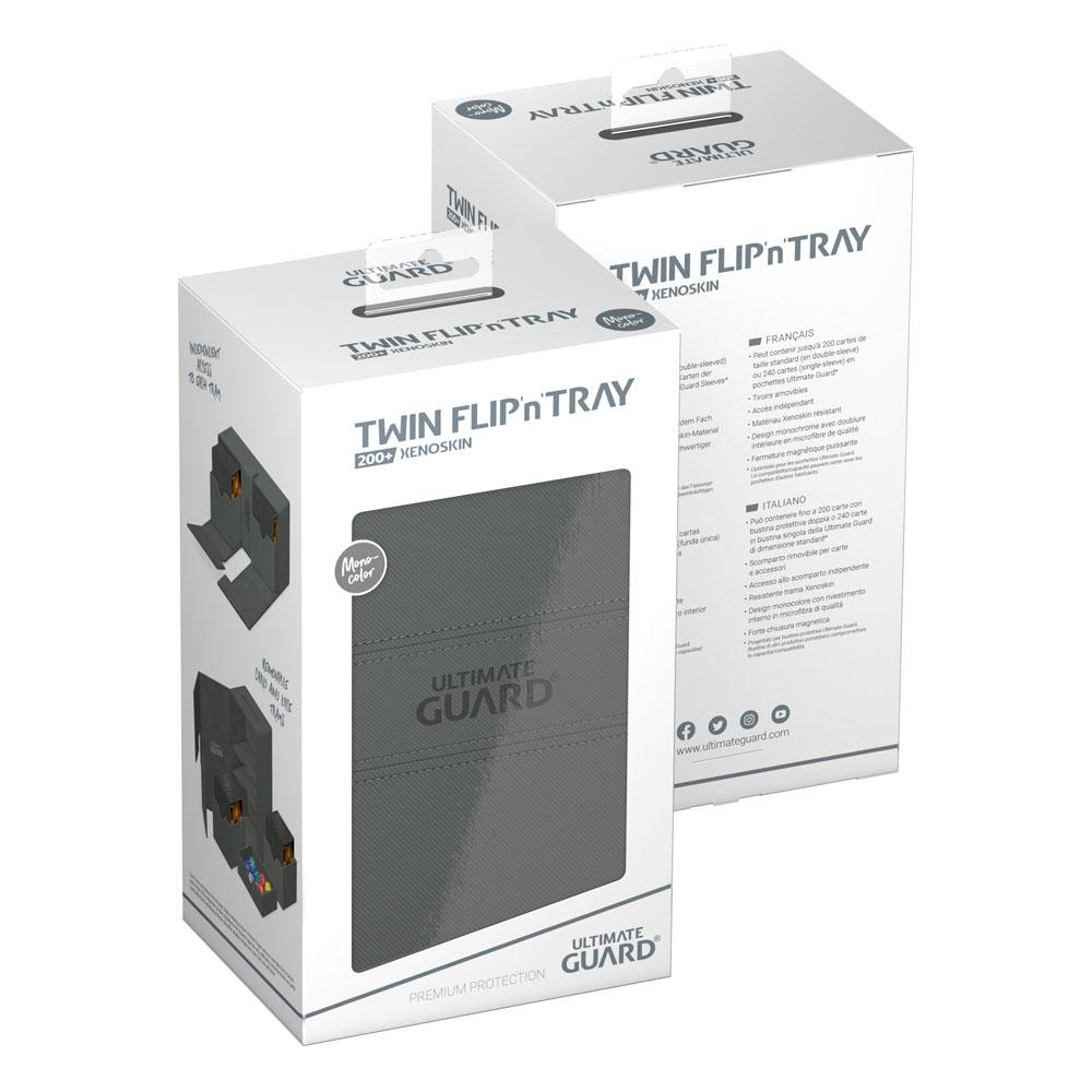 Ultimate Guard Twin Flip`n`Tray 200+ XenoSkin Monocolor Gris