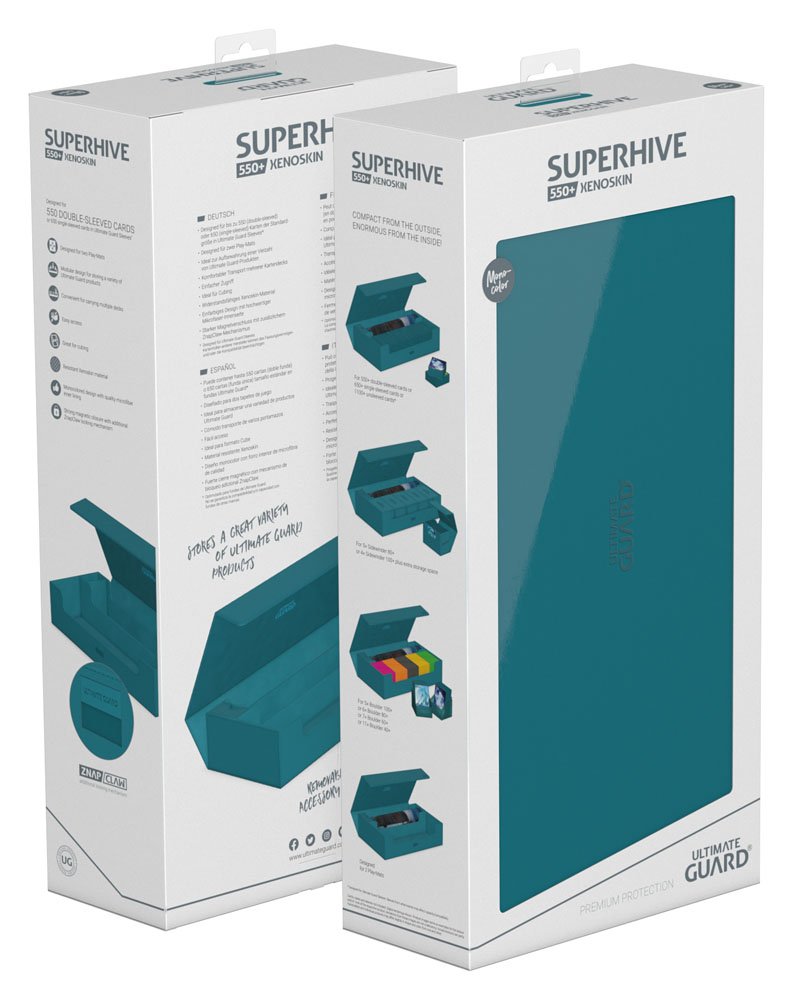 Ultimate Guard Superhive 550+ XenoSkin Monocolor Bleu Pétrole