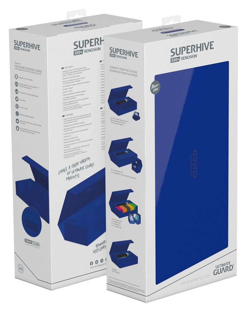 Ultimate Guard Superhive 550+ XenoSkin Monocolor Bleu