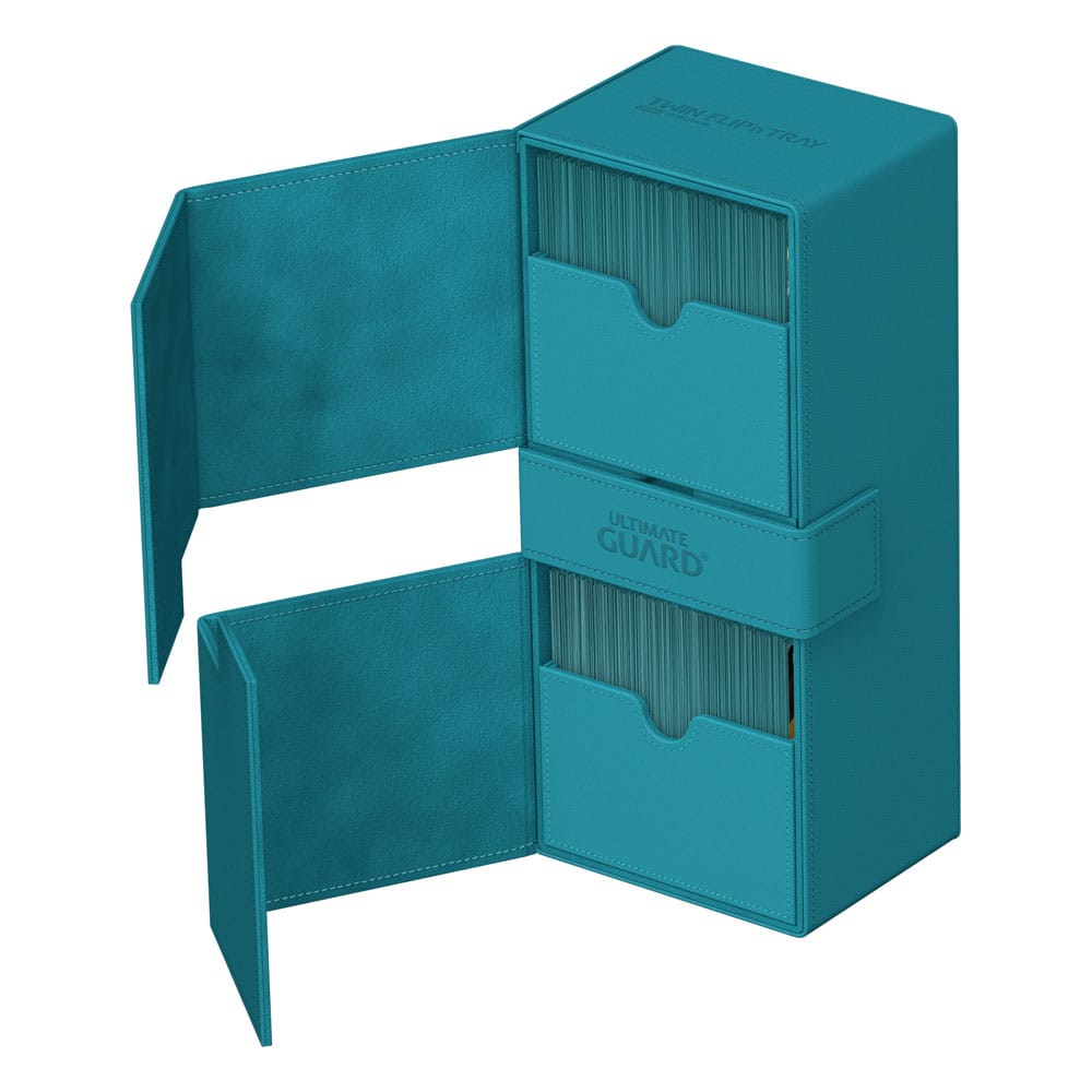 Ultimate Guard Twin Flip`n`Tray 266+ Xenoskin Bleu Pétrole