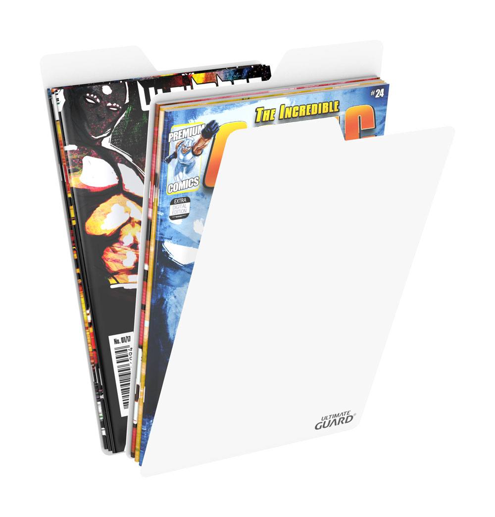 Ultimate Guard 25 intercalaires pour Comics Premium Comic Book Dividers Blanc