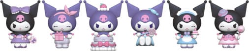 Sanrio présentoir boîte-mystère figurines mini Kuromi Party Series Kuromi 5 cm (12)