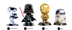 Star Wars présentoir figurines mini Cosbaby 8 cm (4)
