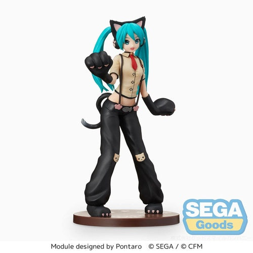Hatsune Miku Project DIVA Arcade Future Tone statuette PVC SPM Hatsune Miku Kitty Cat 23 cm