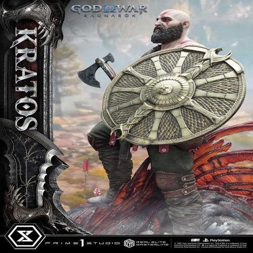 God of War: Ragnarok Real Elite Masterline Series Statue 1/3 Kratos 95 cm