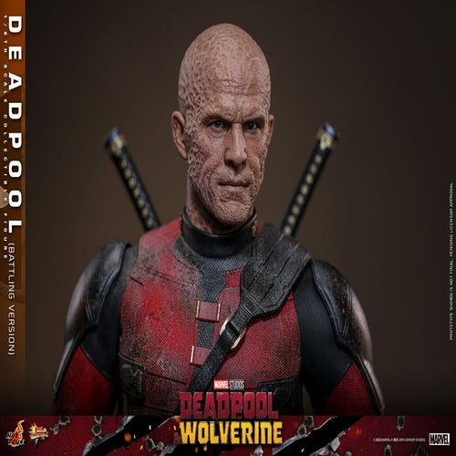 Deadpool & Wolverine Movie Masterpiece Actionfigur 1/6 Deadpool (Battling Version) 31 cm