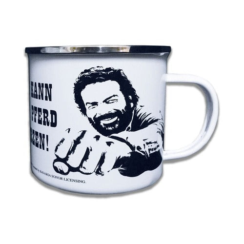 Bud Spencer mug émail Pferd Faust