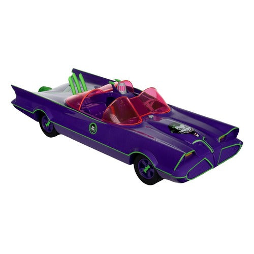 DC Retro figurine avec voiture Batman 66 Batmobil with Joker (Gold Label)
