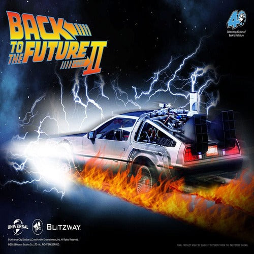 Zurück in die Zukunft II Premium UMS Fahrzeug 1/6 Zeitmaschine Time Machine 74 cm