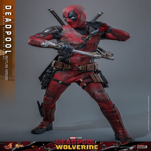 Deadpool & Wolverine Movie Masterpiece Actionfigur 1/6 Deadpool (Battling Version) 31 cm