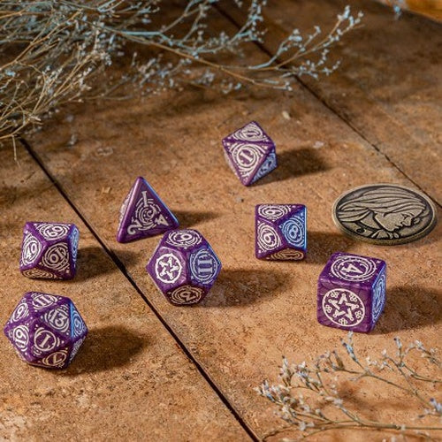 The Witcher pack dés Yennefer Lilac and Gooseberries (7)