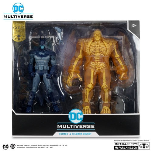 Arham City DC Multiverse Actionfiguren 2er-Pack Batman & Solomon Grundy (Gold Label) 18 cm