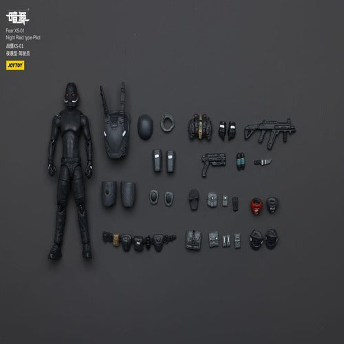 Battle For the Stars figurine Fear XS-01 Night Raid type-Pilot 12 cm