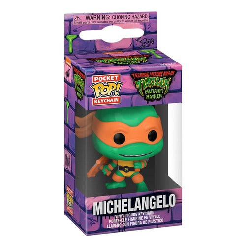 Tortues Ninja présentoir porte-clés Pocket POP! Vinyl Michelangelo 4 cm (12)