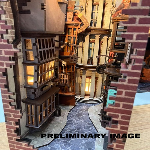 Harry Potter maquette Book Nook Tiny Adventures Chemin de Traverse 23 cm
