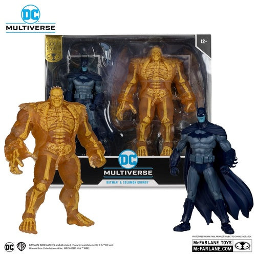Arham City DC Multiverse Actionfiguren 2er-Pack Batman & Solomon Grundy (Gold Label) 18 cm